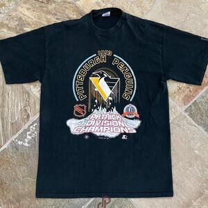 1993 Pittsburgh Penguins Starter Hockey Patrick Division Champions Shirt